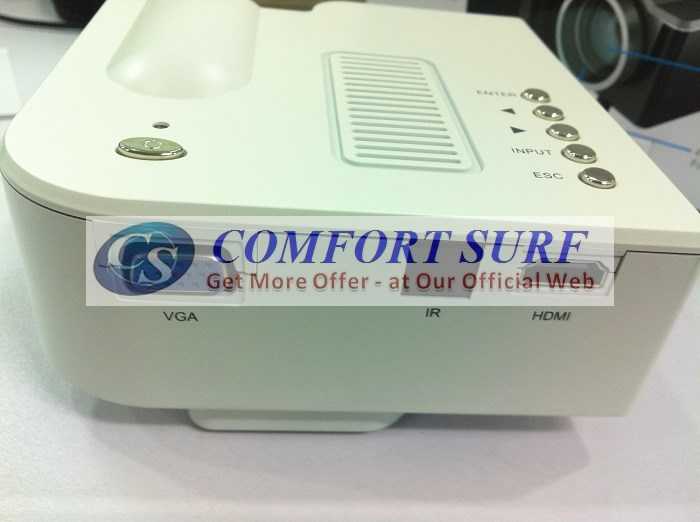 Original UNIC UC28+ 3rd Generation LED Projector with DIRECT VGA HDMI AND REMOTE CONTROL INCLUDED!